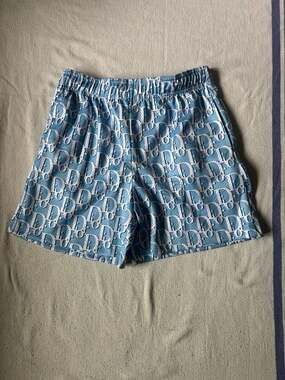Bravest Studios Baby Blue Oblique Mesh Basketball Shorts